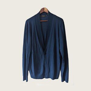 PAUL SMITH - 100% Merino blue cardigan - Sz L